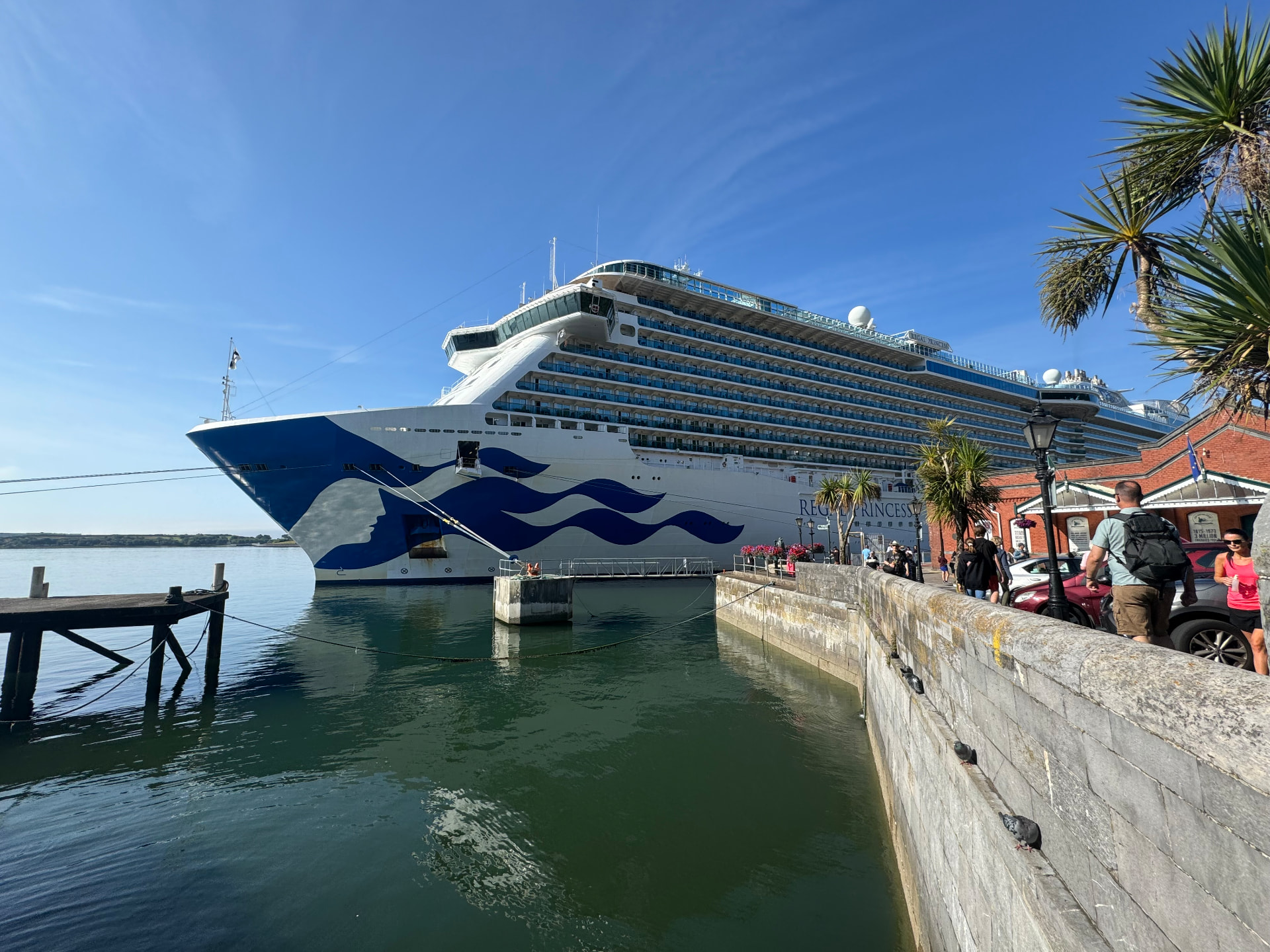 Cruise ship docked at Cobh